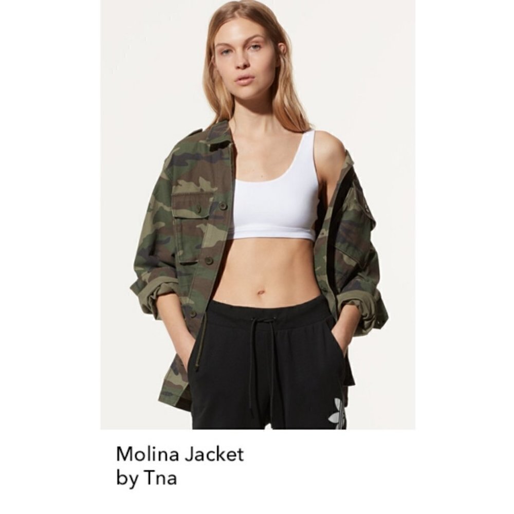 Aritzia Tna | Molina field jacket in Green Camo